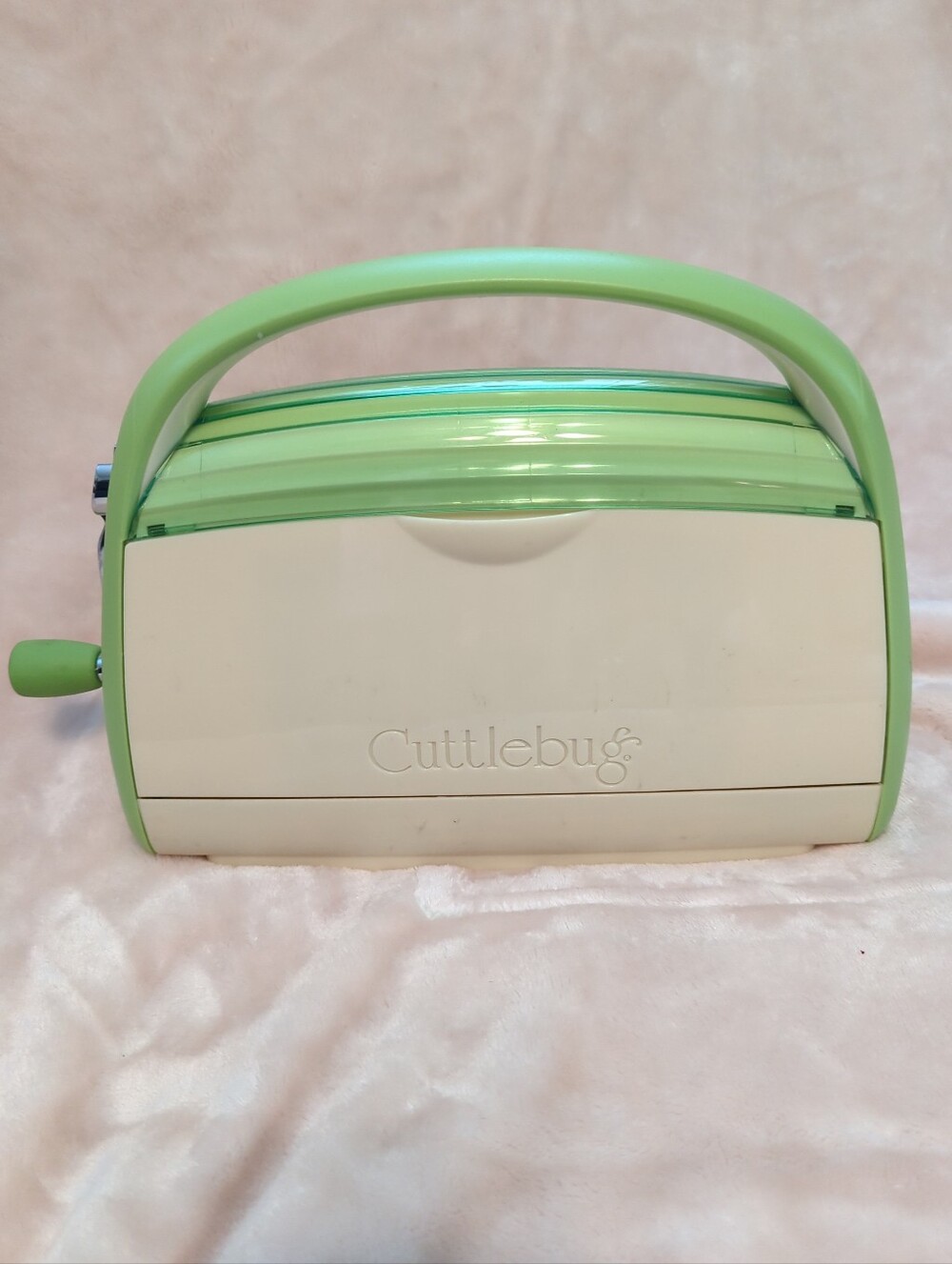 Cricut Cuttlebug Die Cutting Embossing Machine Crank Crafter Green (No Plates)